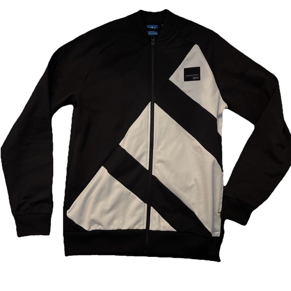 Adidas ADV/91-17 Equipment Boys XL Zip Up Stripe Design Track Jacket